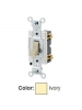 Leviton 12021-2I - 3 Amp - 24 Volt - Toggle - Single-Pole - Industrial Grade - Self-Grounding - Back & Side Wired - IVORY